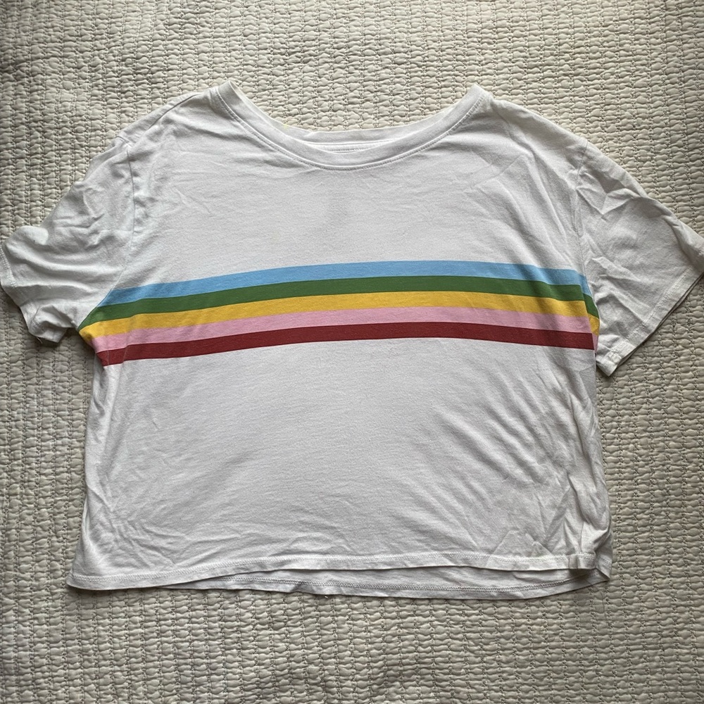 Rainbow crop top